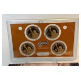 2007 Presidential $1 Coin Proof Set (4 coins Washington, Adams, Jefferson, Madison) - original package with COA