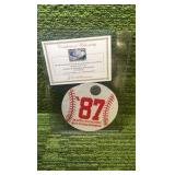 Hubert H Humphrey Metrodome- Piece of original ROOF with authenticity