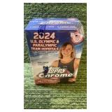 2024 Topps Chrome U.S.Olympic and Paralympic Team USA hopefuls Blaster Box of trading cards- 7 packs per box 4 cards per pack