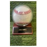 Minnesota Twins Jim KAAT autographed baseball in holder case
