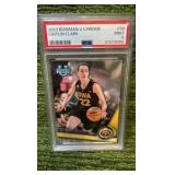 2023 Bowman U Chrome Caitlin Clark PSA graded 9 Iowa Hawks