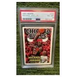 1997 NBA Hoops, Michael Jordan PSA Graded 6 Chicago Bulls