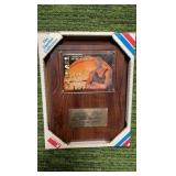 1993 Michael Jordan first Retirement plaque with card Chicago Bulls