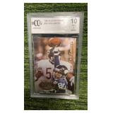 1995 Playoff Prime, Chris Carter BCCG graded 10 Minnesota Vikings