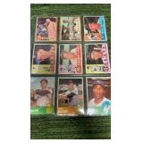 Mixed lot of 1960,62,63 Topps singles in varying conditions. 5 pages, 9 cards per page