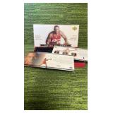 2003–04 Upper Deck rookie LeBron James Exclusive set box with two cards, number #1&2