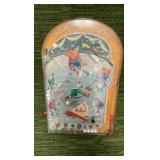 Vintage Antique Table Top Ice Hockey Pin Ball MARX Toy Game Sport Arcade Metal