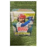 2020 Topps baseball Update Series Blaster Box 7 packs plus one coin card