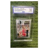 1998 Upper Deck MJ sticker Michael Jordan graded gem MINT10