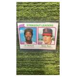 1980 Topps Nolan Ryan strikeout leaders California Angels