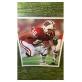 Wisconsin Badgers number 56 autograph 8 x 10