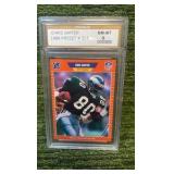 1989 Pro Set Cris Carter Rookie Philadelphia Eagles graded 8