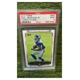 2014 Topps, Odell Beckham Junior turn to the side PS 9 New York Giants RC rookie card