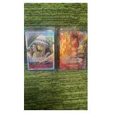 One Piece Trafalgar Law TCG The Azure seas seven foil, & Portgas.D.Ace (2cards)