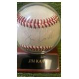 Minnesota Twins Jim KAAT autographed baseball in holder case