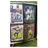 MIX Sports lot in binder 33 pages- 4 cards per page(132 total) with stars, rookies, and  inserts!