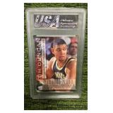 1997 Collectors Edge Tim Duncan first pick Rookie- graded 8.5