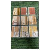 Mixed lot of 1960,62,63 Topps singles in varying conditions. 5 pages, 9 cards per page