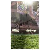 Minnesota Timberwolves mascot crunch autographed pitcher 8.5 X 5.5 !!