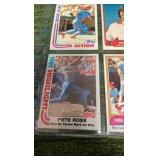 Pete Rose Lot of 9 cards on one page