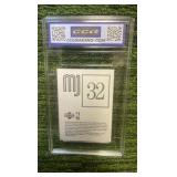 1998 Upper Deck MJ sticker Michael Jordan graded gem MINT10
