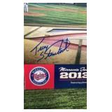Minnesota Twins Terry Steinbach autographed 2013 fan calendar