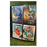 MIX Sports lot in binder 33 pages- 4 cards per page(132 total) with stars, rookies, and  inserts!