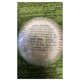 Lou Gehrig commemorative baseball