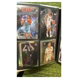 MIX Sports lot in binder 33 pages- 4 cards per page(132 total) with stars, rookies, and  inserts!