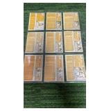 Mixed lot of 1960,62,63 Topps singles in varying conditions. 5 pages, 9 cards per page