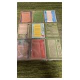 Pete Rose Lot of 9 cards on one page