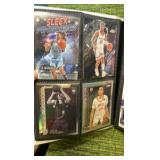 MIX Sports lot in binder 33 pages- 4 cards per page(132 total) with stars, rookies, and  inserts!