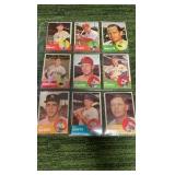 Mixed lot of 1960,62,63 Topps singles in varying conditions. 5 pages, 9 cards per page