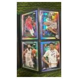 2025–26 Topps Chrome Basketball refractors and inserts stars and rookies 25 pages four cards per page 100 cards total