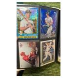 MIX Sports lot in binder 33 pages- 4 cards per page(132 total) with stars, rookies, and  inserts!
