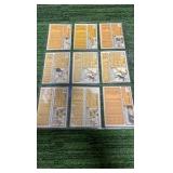 Mixed lot of 1960,62,63 Topps singles in varying conditions. 5 pages, 9 cards per page