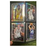 2025–26 Topps Chrome Basketball refractors and inserts stars and rookies 25 pages four cards per page 100 cards total
