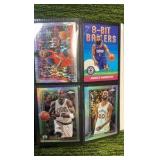 MIX Sports lot in binder 33 pages- 4 cards per page(132 total) with stars, rookies, and  inserts!