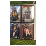 MIX Sports lot in binder 33 pages- 4 cards per page(132 total) with stars, rookies, and  inserts!