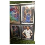 MIX Sports lot in binder 33 pages- 4 cards per page(132 total) with stars, rookies, and  inserts!