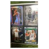 MIX Sports lot in binder 33 pages- 4 cards per page(132 total) with stars, rookies, and  inserts!