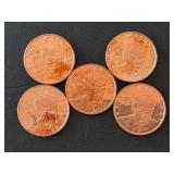 1 Ounce .999 Fine Copper Rounds Trump