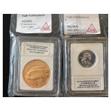 Gold Enriched St. Gaudens Replica and 2014 Silver Enriched Native American Dollar