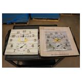 Taylor Indoor/Outdoor 14" Decorative Clock with Thermometer