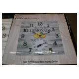 Taylor Indoor/Outdoor 14" Decorative Clock with Thermometer