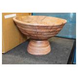 Creative Co-Op 9.75" Round Wooden Footed Bowl