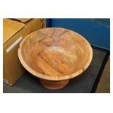 Creative Co-Op 9.75" Round Wooden Footed Bowl