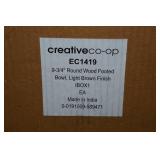 Creative Co-Op 9.75" Round Wooden Footed Bowl