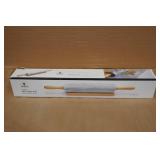 Marble Rolling Pin with Wood Base