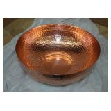 Creative Co-Op Round Hammered Metal Bowl - 14"